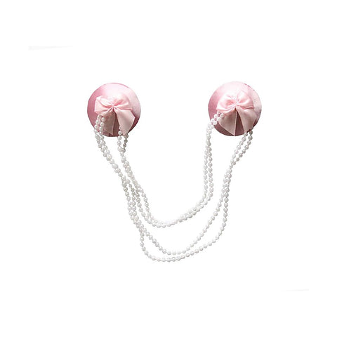 Beaded Chain Satin Pasties by Love In Leather