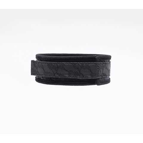 Lace Printed BDSM Leather Collar by Berlin Baby