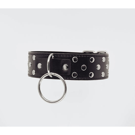 Black Studded BDSM Play Collar by Berlin Baby