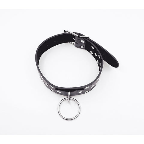 Black Studded BDSM Play Collar by Berlin Baby