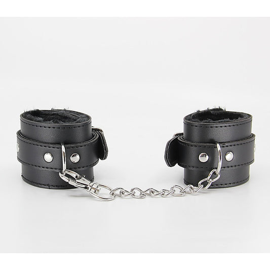 Faux Fur Lined Leatherette Wrist Restraint by Berlin Baby
