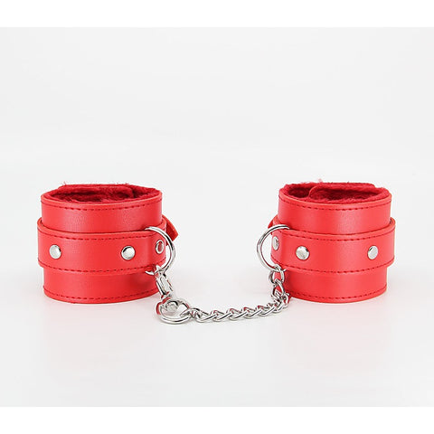 Faux Fur Lined Leatherette Wrist Restraint by Berlin Baby