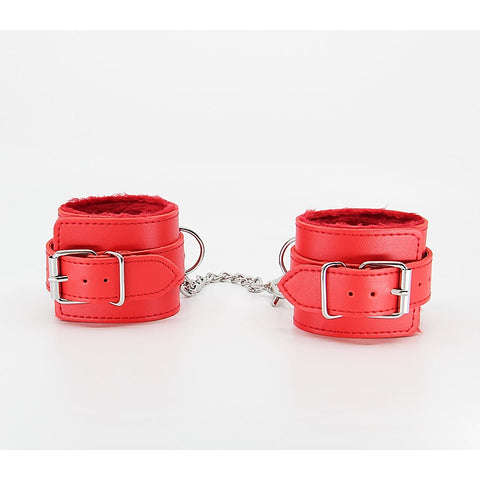 Faux Fur Lined Leatherette Wrist Restraint by Berlin Baby