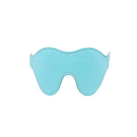 Turquoise Faux Leather Blindfold by Berlin Baby