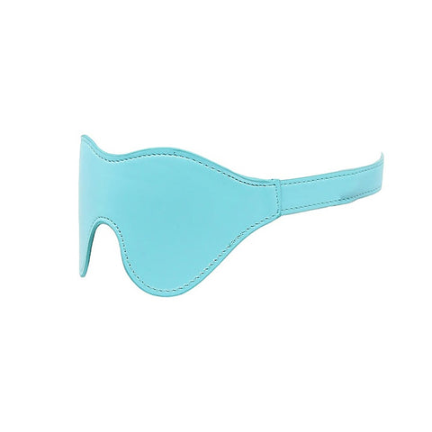 Turquoise Faux Leather Blindfold by Berlin Baby