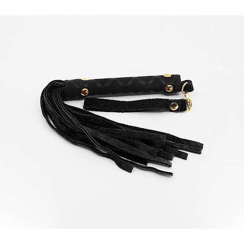 Mini BDSM Flogger With Latex Handle by Berlin Baby