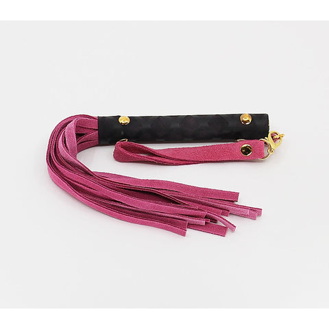 Mini BDSM Flogger With Latex Handle by Berlin Baby