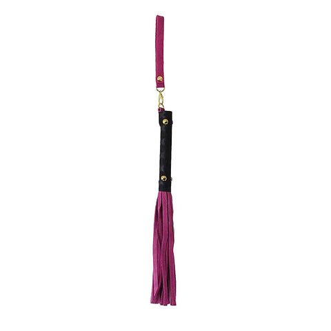 Mini BDSM Flogger With Latex Handle by Berlin Baby