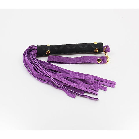 Mini BDSM Flogger With Latex Handle by Berlin Baby