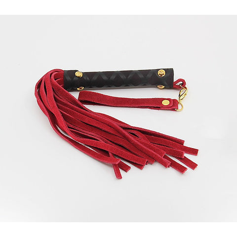Mini BDSM Flogger With Latex Handle by Berlin Baby