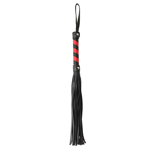 Black and Red Striped BDSM Flogger by Berlin Baby