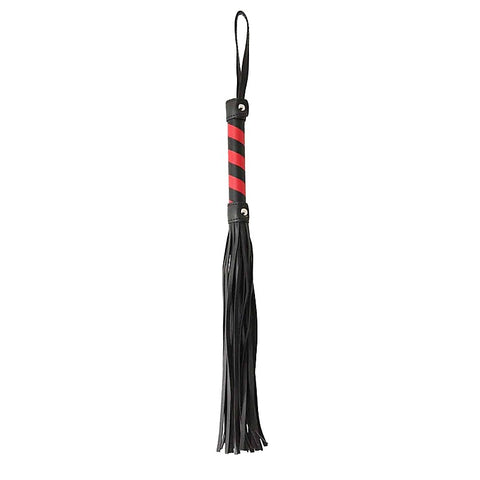 Black and Red Striped BDSM Flogger by Berlin Baby