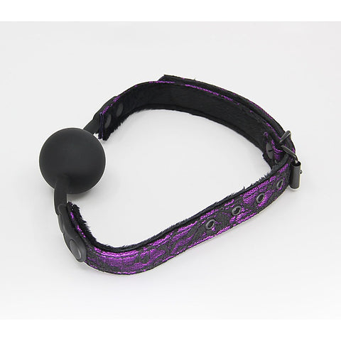 Satin & Lace Silicone Ball Gag by Berlin Baby