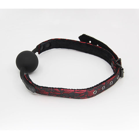 Satin & Lace Silicone Ball Gag by Berlin Baby