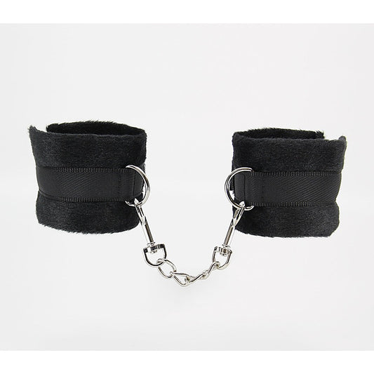 Plush Bondage Cuffs With Webbing Hook by Berlin Baby