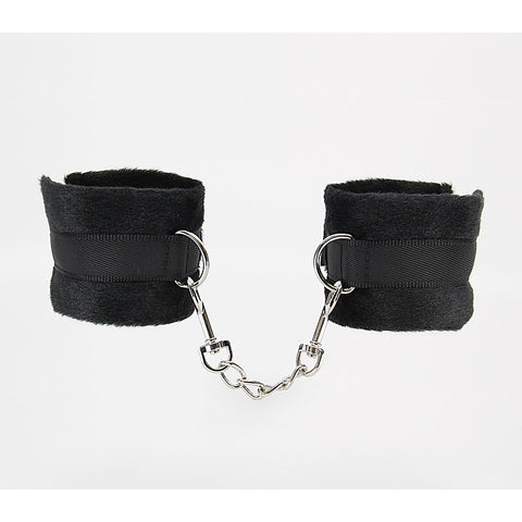 Plush Bondage Cuffs With Webbing Hook by Berlin Baby