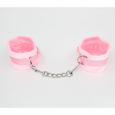 Plush Bondage Cuffs With Webbing Hook by Berlin Baby