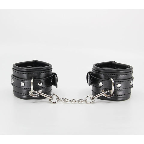 Diamante Buckle Bondage Wrist Cuffs by Berlin Baby