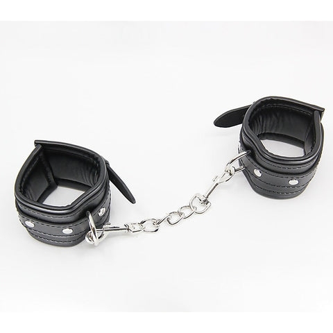 Diamante Buckle Bondage Wrist Cuffs by Berlin Baby