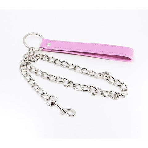 Pink Handle BDSM Chain Lead by Berlin Baby