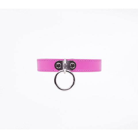 PU BDSM Collar With Centre Ring by Berlin Baby