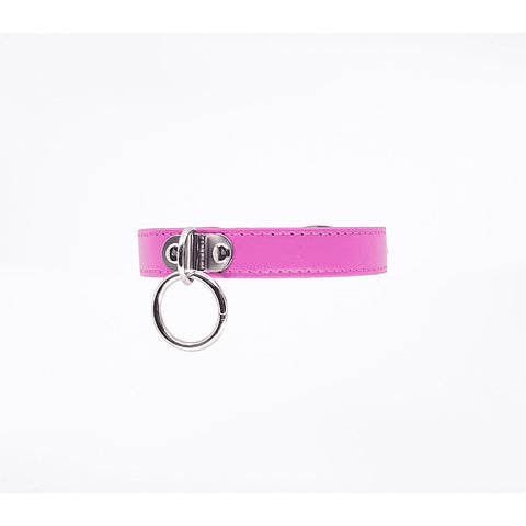 PU BDSM Collar With Centre Ring by Berlin Baby