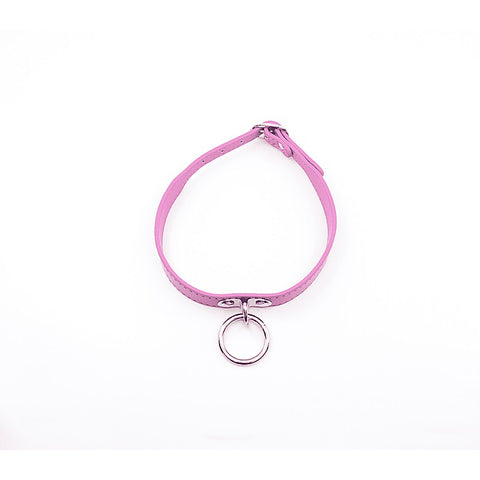 PU BDSM Collar With Centre Ring by Berlin Baby
