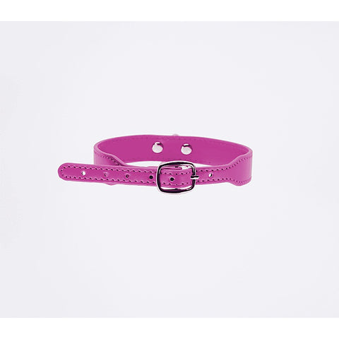 PU BDSM Collar With Centre Ring by Berlin Baby
