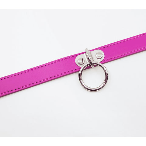 PU BDSM Collar With Centre Ring by Berlin Baby
