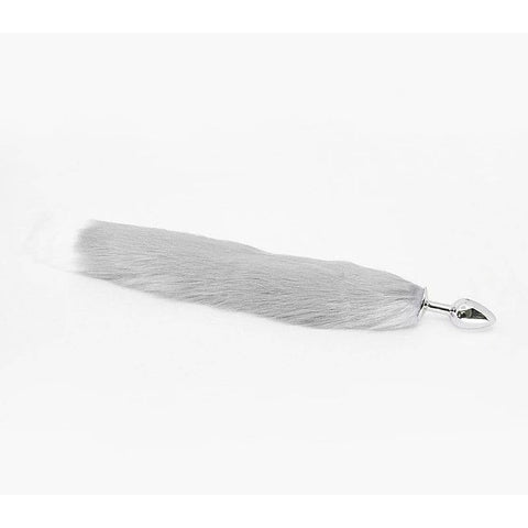 Faux Fur Fox Tail Butt Plug Small by Love In Leather