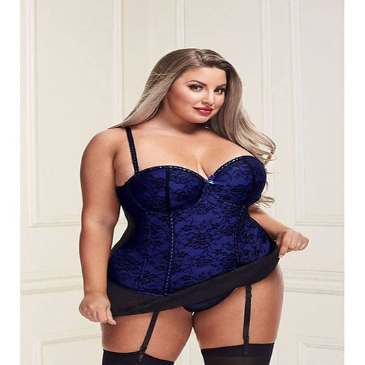 Women Bustier and G-string Set by Baci Lingerie