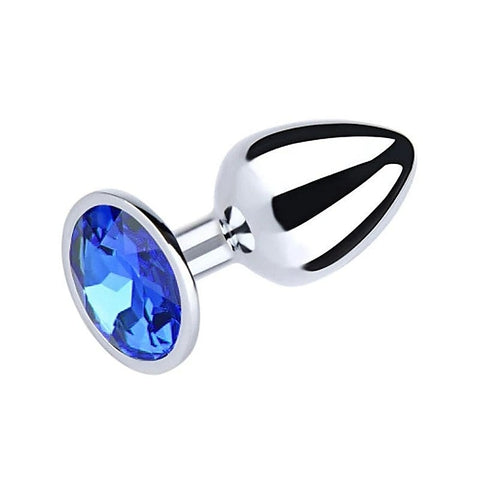 Round Gem Metal Anal Plug by Love In Leather