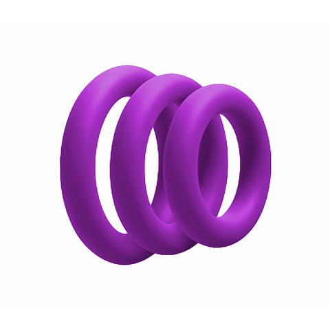 3 Pack Silicone Fat Boy Cock Ring by Love In Leather