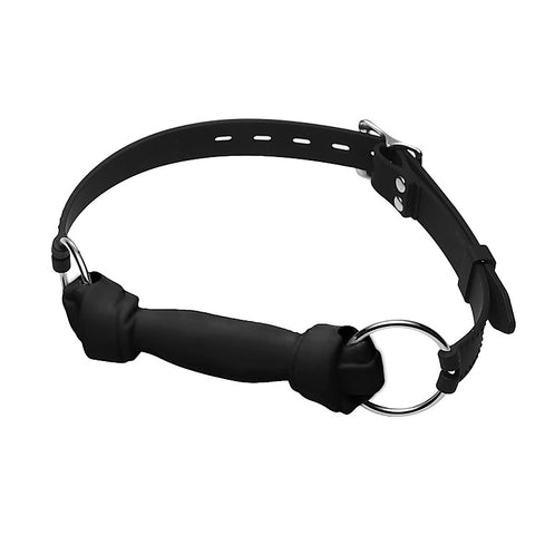 Silicone Dog Bone Chew Mouth Gag by Love In Leather