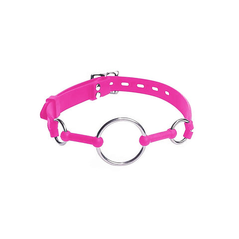 Metal and Silicone O-Ring Gag by Love In Leather