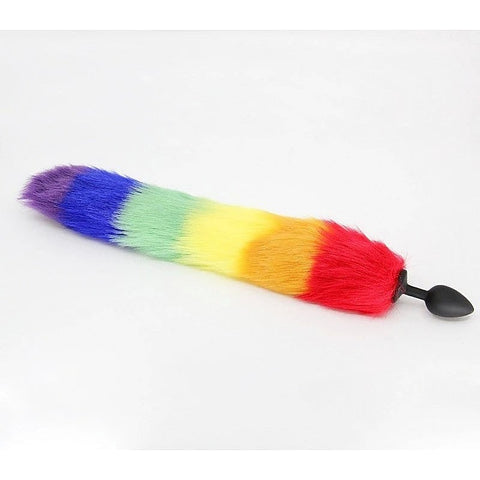 Fox Tail Silicone Anal Plug Large by Love In Leather
