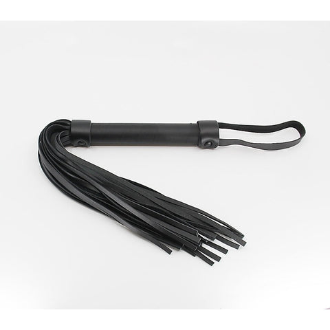 Black Leather Look BDSM Flogger by Berlin Baby