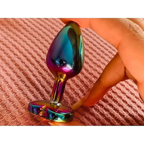 Rear Assets Multicolor Small Butt Plug by NS Novelties