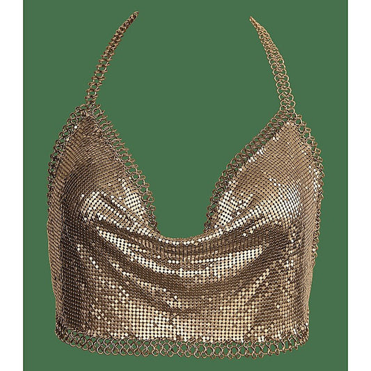 Cropped Glomesh Clubwear Women's Top by Muse