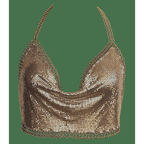 Cropped Glomesh Clubwear Women's Top by Muse