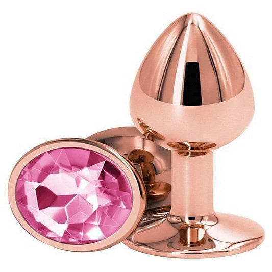 Rear Assets Rose Gold Small Butt Plug by NS Novelties