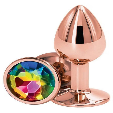 Rear Assets Rose Gold Small Butt Plug by NS Novelties