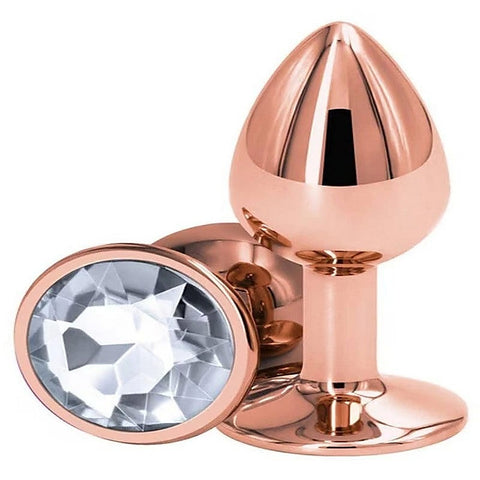 Rear Assets Rose Gold Small Butt Plug by NS Novelties