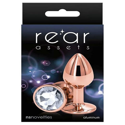 Rear Assets Rose Gold Small Butt Plug by NS Novelties
