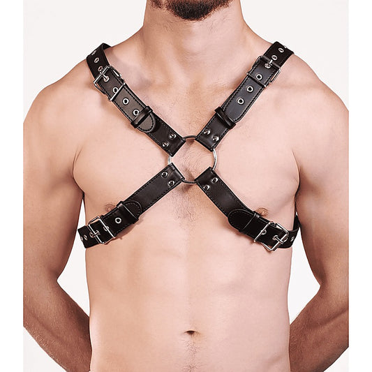 PU Leather Half Body Bondage Brace by Berlin Baby