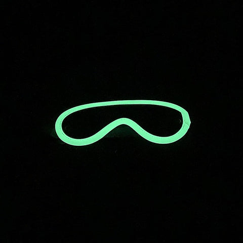 Black & Glow in The Dark Blindfold by Love In Leather