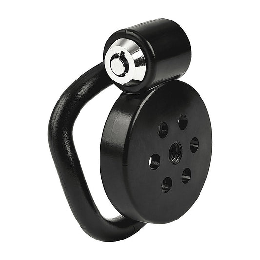 Flat Male Chastity Device Black by Love In Leather