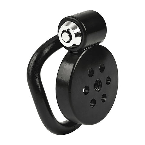 Flat Male Chastity Device Black by Love In Leather