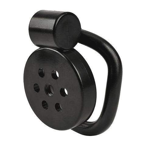 Flat Male Chastity Device Black by Love In Leather