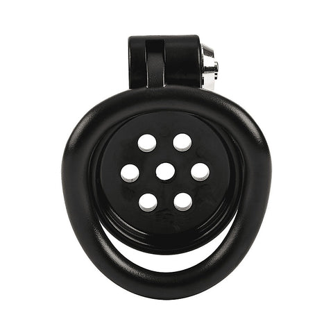 Flat Male Chastity Device Black by Love In Leather